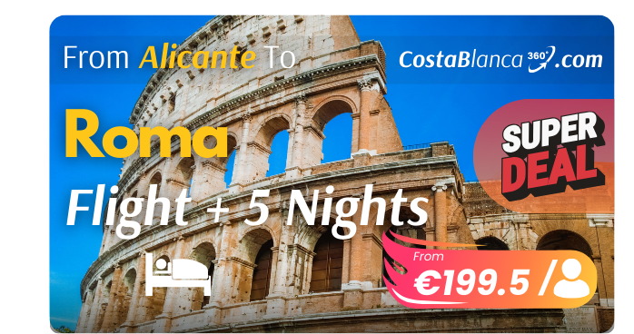 Cheap Vacation in Rome from Alicante