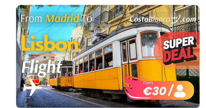 Cheap Flight From Madrid to Lisbon