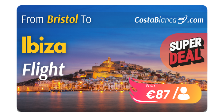 Cheap Flight from Bristol to Ibiza